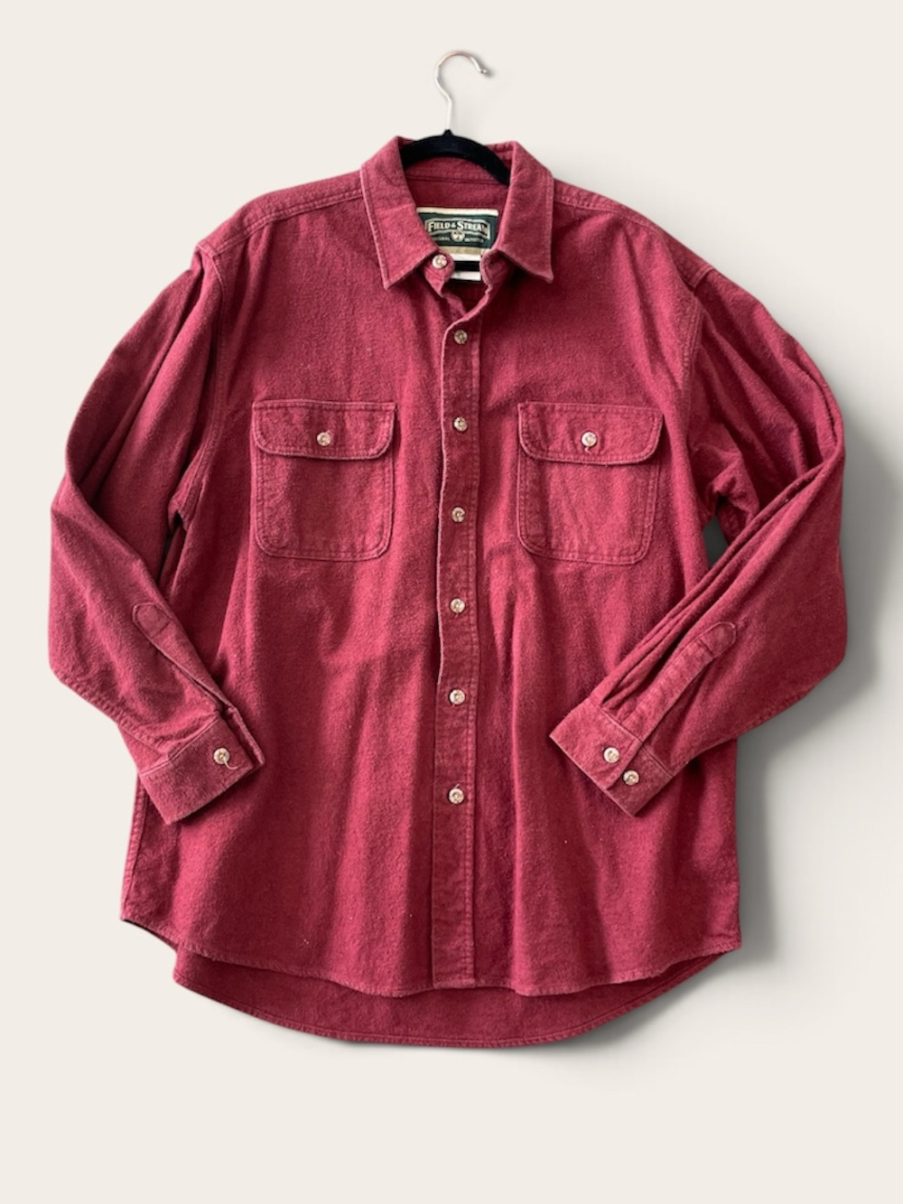 Field & Stream Men's Corduroy Button-Down Shirt - Rose Red